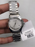 Gucci G Timeless Diamonds Silver Dial Silver Steel Strap Watch For Men - YA126407