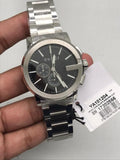 Gucci G Chrono Black Dial Silver Steel Strap Watch For Men - YA101204