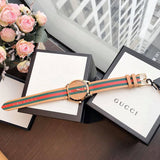 Gucci G Timeless Quartz Pink Dial Three Tone Leather Strap Watch For Women - YA1264118