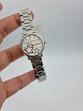 Marc Jacobs Classic White Dial SIlver Stainless Steel Strap Watch for Women - MJ3591