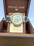 Michael Kors Ritz Gold Dial Two Tone Steel Strap Watch for Women - MK6328