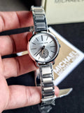 Michael Kors Portia Quartz Silver Dial Silver Steel Strap Watch For Women - MK3837