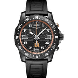 Breitling Endurance Pro Ironman Black Dial Black Rubber Strap Watch for Men - X823101B1B1S1