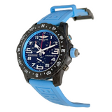 Breitling Endurance Pro Black Dial Light Blue Rubber Strap Watch for Men - X82310281B1S1