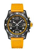 Breitling Endurance Pro Black Dial Yellow Rubber Strap Watch for Men - X82310A41B1S1