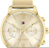 Tommy Hilfiger Blake Quartz Gold Dial Gold Mesh Bracelet Watch for Women - 1782302