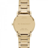 Burberry The City Gold Dial Gold Steel Strap Watch for Women - BU9033