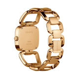 Gucci G Gucci Brown Dial Rose Gold Steel Strap Watch For Women - YA125408