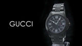 Gucci G Timeless Black Dial Black Steel Strap Watch For Men - YA126202