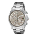 Gucci G Timeless Brown Dial Silver Steel Strap Watch For Men - YA126248