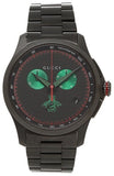 Gucci G Timeless Quartz Black Dial Black Steel Strap Watch for Men - YA126270