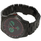 Gucci G Timeless Quartz Black Dial Black Steel Strap Watch for Men - YA126270