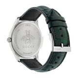 Gucci G-Timeless Black Dial Green Leather Strap Unisex Watch - YA126326