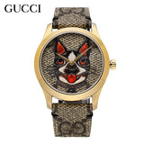 Gucci G-Timeless Brown Dial Brown Leather Strap Unisex Watch - YA1264057