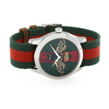 Gucci Le Marche des Merveilles Red & Green Dial Red & Green Nylon Strap Unisex Watch - YA1264060