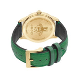 Gucci G Timeless Quartz Green Dial Green Leather Strap Watch For Women - YA1264099