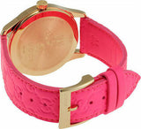 Gucci G Timeless Quartz Pink Dial Pink Leather Strap Watch For Women - YA1264115