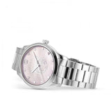 Gucci G Timeless Quartz Mother of Pearl Pink Dial Silver Steel Strap Watch for Women - YA1264166