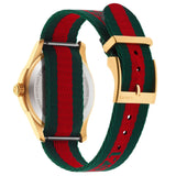 Gucci Le Marche des Merveilles Green & Red Dial Green & Red NATO Strap Unisex Watch - YA126487