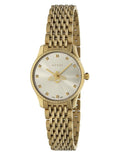 Gucci G Timeless Quartz Mother of Pearl Dial Gold Steel Strap Watch For Women - YA1265021