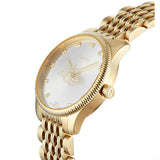 Gucci G Timeless Quartz Mother of Pearl Dial Gold Steel Strap Watch For Women - YA1265021