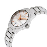 Gucci G Timeless Silver Dial Silver Steel Strap Watch For Women - YA126523