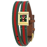 Gucci G-Frame Multicolored Red and Green Dial Watch For Women - YA128527