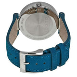 Gucci Interlocking Quartz Blue Dial Blue Leather Strap Watch For Women - YA133315