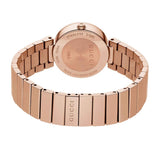 Gucci G Interlocking Mother of Pearl Dial Rose Gold Steel Strap Watch For Women - YA133515