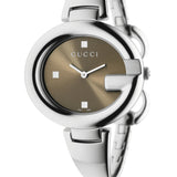 Gucci Guccissima Brown Dial Silver Steel Strap Watch For Women - YA134302