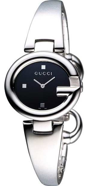 Gucci Guccisima Quartz Black Dial Silver Steel Strap Watch For Women - YA134501