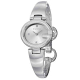 Gucci Guccissima Quartz Silver Dial Silver Steel Strap Watch For Women - YA134502