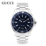 Gucci Dive Analog Blue Dial Silver Steel Strap Watch For Men - YA136203