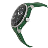 Gucci Dive Black Dial Green Rubber Strap Watch For Men - YA136310