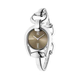 Gucci Horsebit Collection Quartz Brown Dial Silver Steel Strap Watch For Women - YA139501