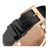 Gucci Diamantissima Quartz Black Dial Black Leather Strap Watch for Women - YA141401