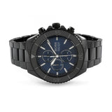 Hugo Boss Ocean Edition Navy Blue Dial Black Steel Strap Watch for Men - 1513743