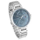 Tommy Hilfiger Angela Blue Dial Silver Steel Strap Watch for Women - 1782126