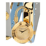 Versace Medusa Lock Icon Quartz White Dial Blue Leather Strap Watch for Women - VEDW00419