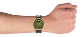 Versace V-Circle Quartz Green Dial Green Leather Strap Watch for Men - VEBQ01519