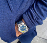 Audemars Piguet Royal Oak Offshore Diver Blue Dial Blue Rubber Strap Watch for Men - 15710ST.OO.A027CA.01