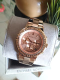 Michael Kors Dylan Rose Gold Rose Gold Steel Strap Watch for Women - MK5586