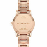 Burberry The City Diamonds Rose Gold Dial Rose Gold Steel Strap Watch for Women - BU9126