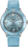 Breitling Superocean Heritage '57 Pastel Paradise Blue Dial Blue Leather Strap Watch for Women - A10340161C1X1