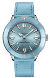 Breitling Superocean Heritage '57 Pastel Paradise Blue Dial Blue Leather Strap Watch for Women - A10340161C1X1