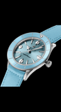 Breitling Superocean Heritage '57 Pastel Paradise Blue Dial Blue Leather Strap Watch for Women - A10340161C1X1