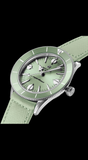 Breitling Superocean Heritage '57 Pastel Paradise Green Dial Green Leather Strap Watch for Women - A10340361L1X1