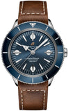 Breitling Superocean Heritage '57 Blue Dial Brown Leather Strap Watch for Men - A10370161C1X1