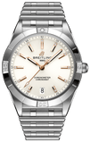 Breitling Chronomat Automatic 36 White Dial Silver Steel Strap Watch for Women - A10380101A2A1