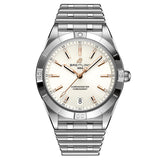 Breitling Chronomat Automatic 36 White Dial Silver Steel Strap Watch for Women - A10380101A2A1